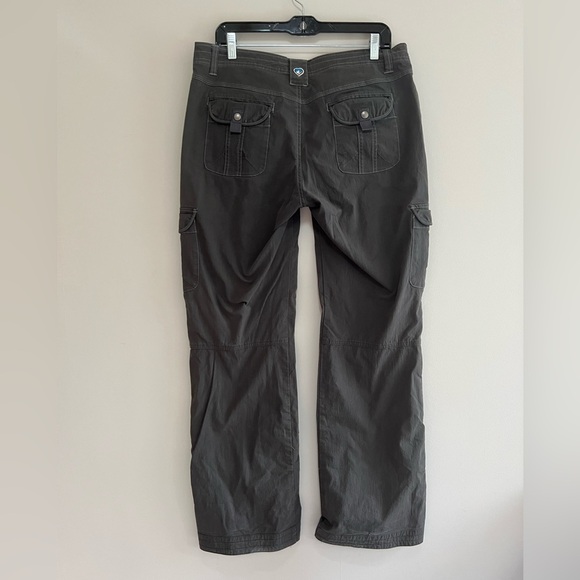 Kuhl Mountain Culture Splash Roll-Up Cargo Hiking Pants in Dark Gray, size 12 - Picture 4 of 12